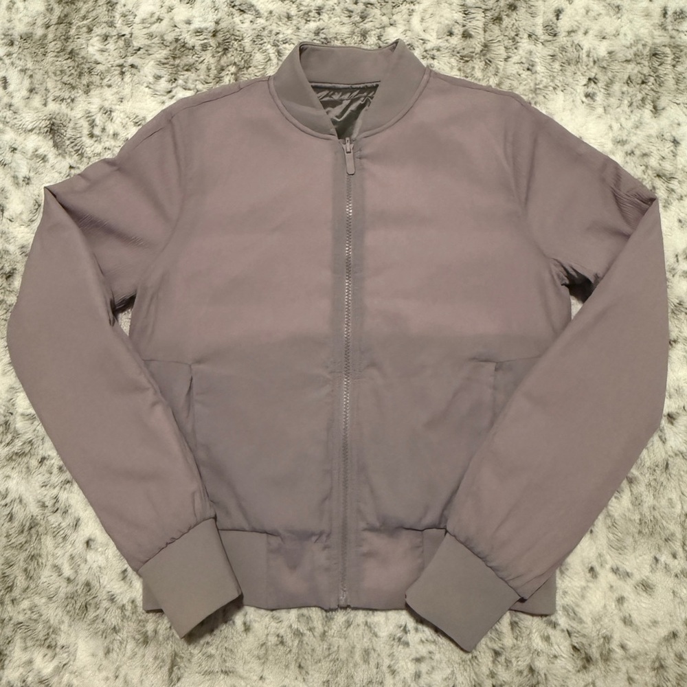 Lululemon Non-Stop Reversible Bomber Jacket | Smoky Blush | Sz 4